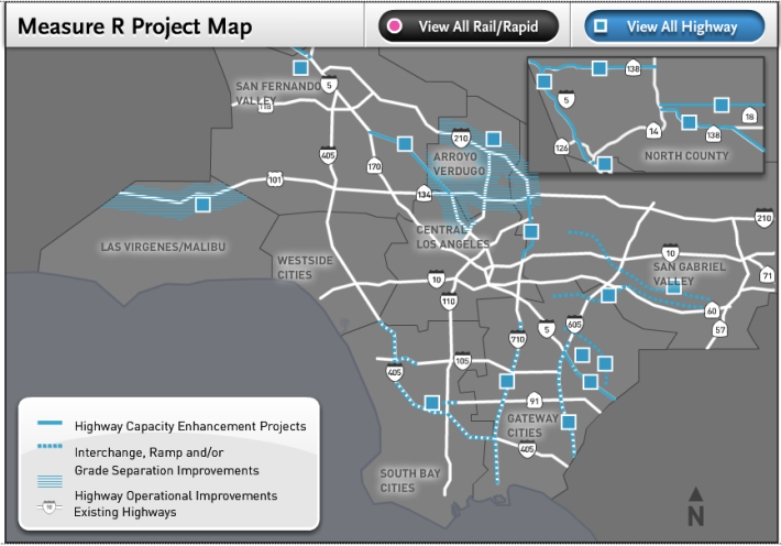 SCAG wants Measure R highway expansion projects, among others, grandfathered past new CEQA rules