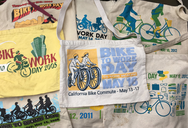 Bike East Bay has given out some version of these goodie bags for more than 20 years. Photo: Melanie Curry/Streetsblog