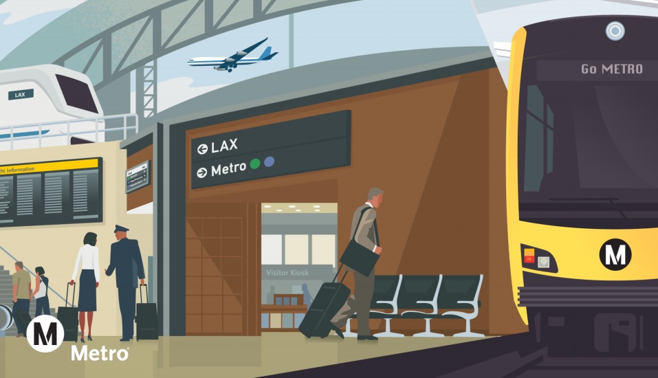 This week Cal - including $40M for L.A. Metro's rail connection with LAX airport. Image via Metro