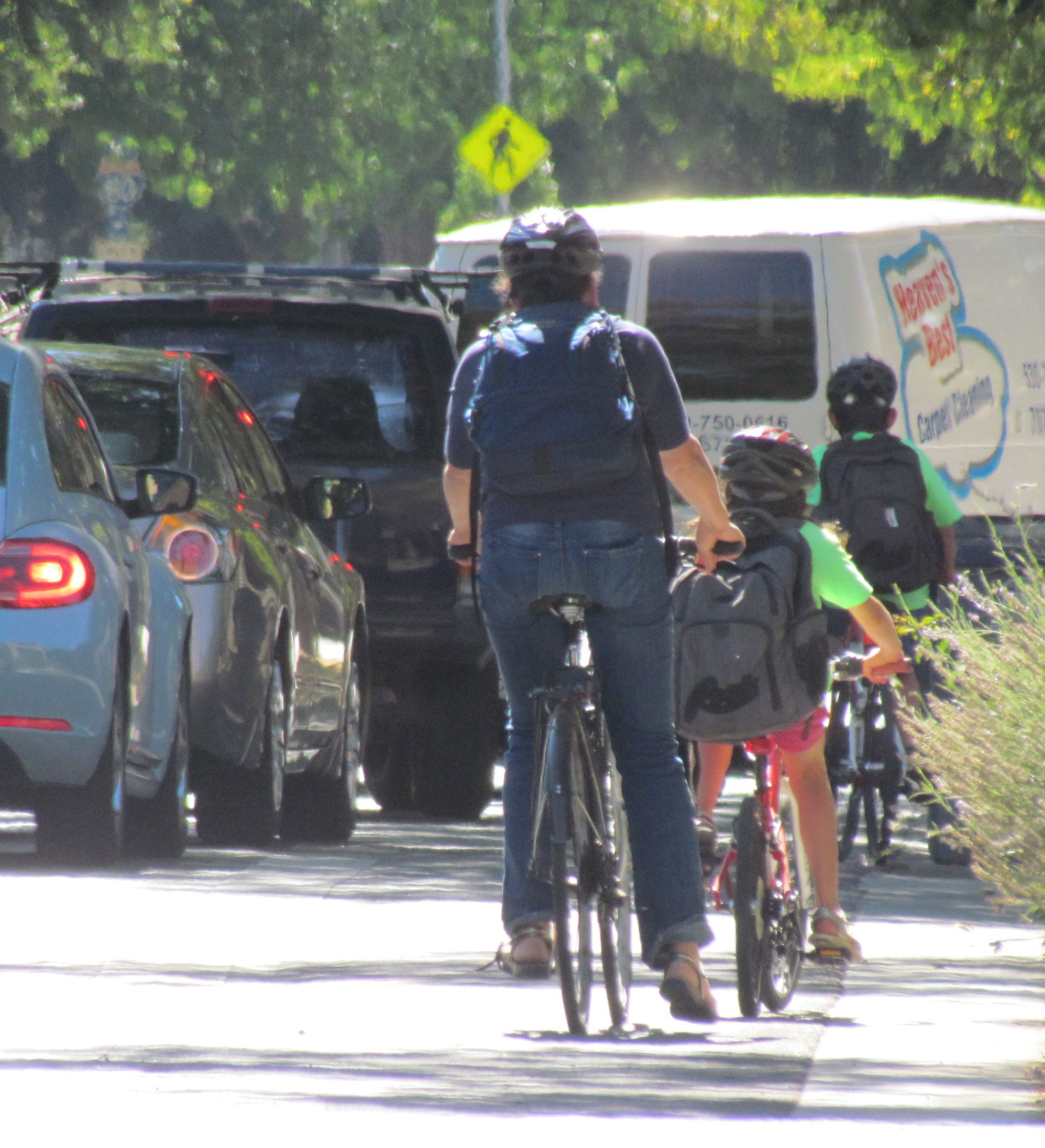 If we want people to drive less and use active modes more, we need to make sure our transportation funding plans reflect that. Photo: Melanie Curry/Streetsblog