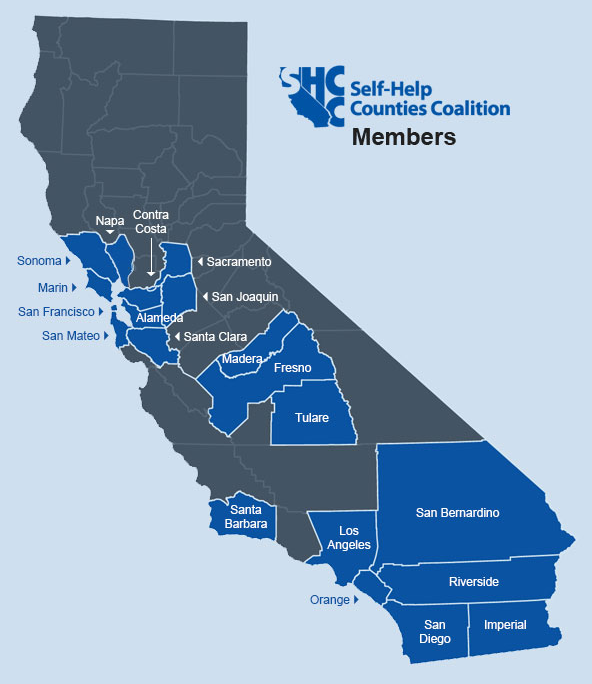 These twenty counties already tax themselves to pay for transportation. Image: Self-Help County Coalition