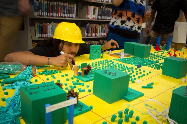 Participants were asked to develop their perception of Santa Ana's built environment. This exercise was done to assist in the flow of idea creation for the day, Smolar said.