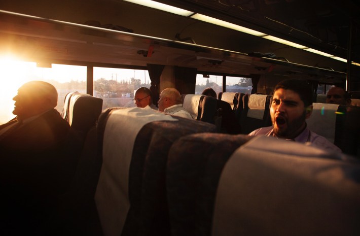 Miguel Lopez, community relations representative for the University of California Merced, was one of the many San Joaquin Valley leaders that took the inaugural "Morning Express" ride to Sacramento on Amtrak's San Joaquin train.