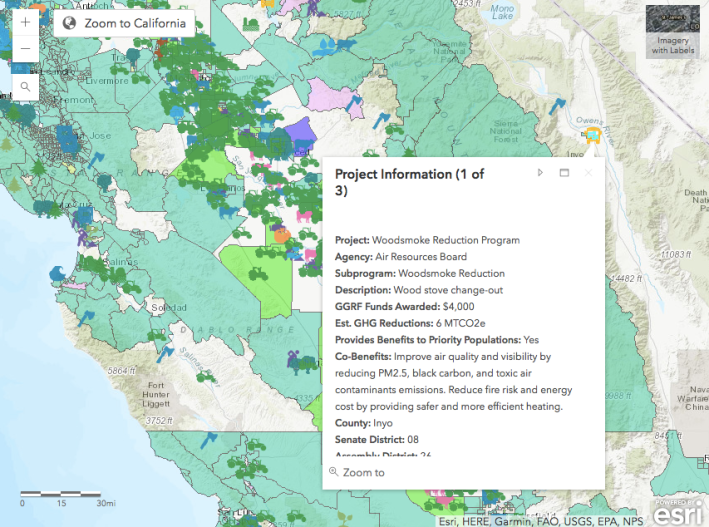 Example California Climate Change Investments - Central California