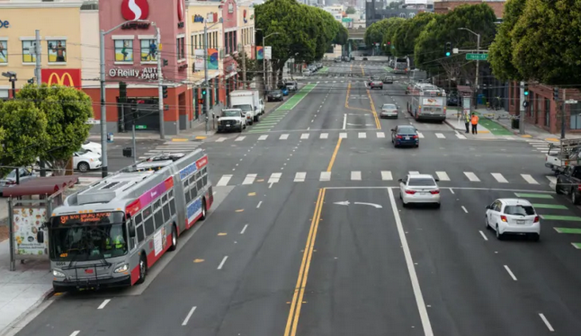 Overhead shot of Potrero and 16th