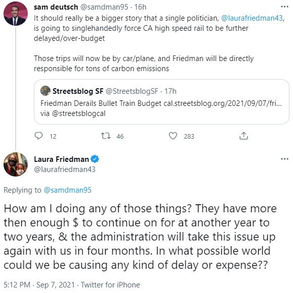 Friedman's Tweet yesterday