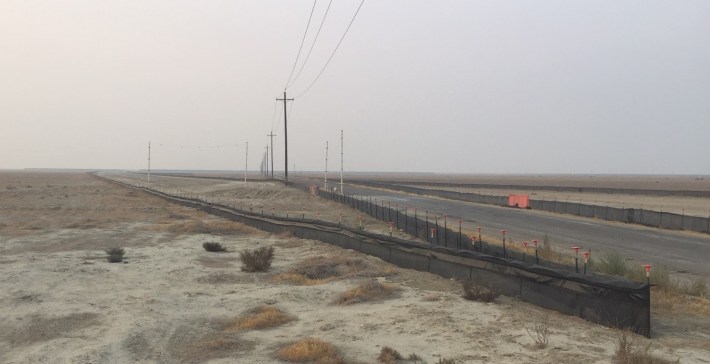 California High-Speed Rail right-of-way off Schofield Avenue near Wasco