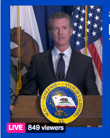Governor Gavin Newsom addressing the public via Twitter about the May Revision of his state budget proposal.