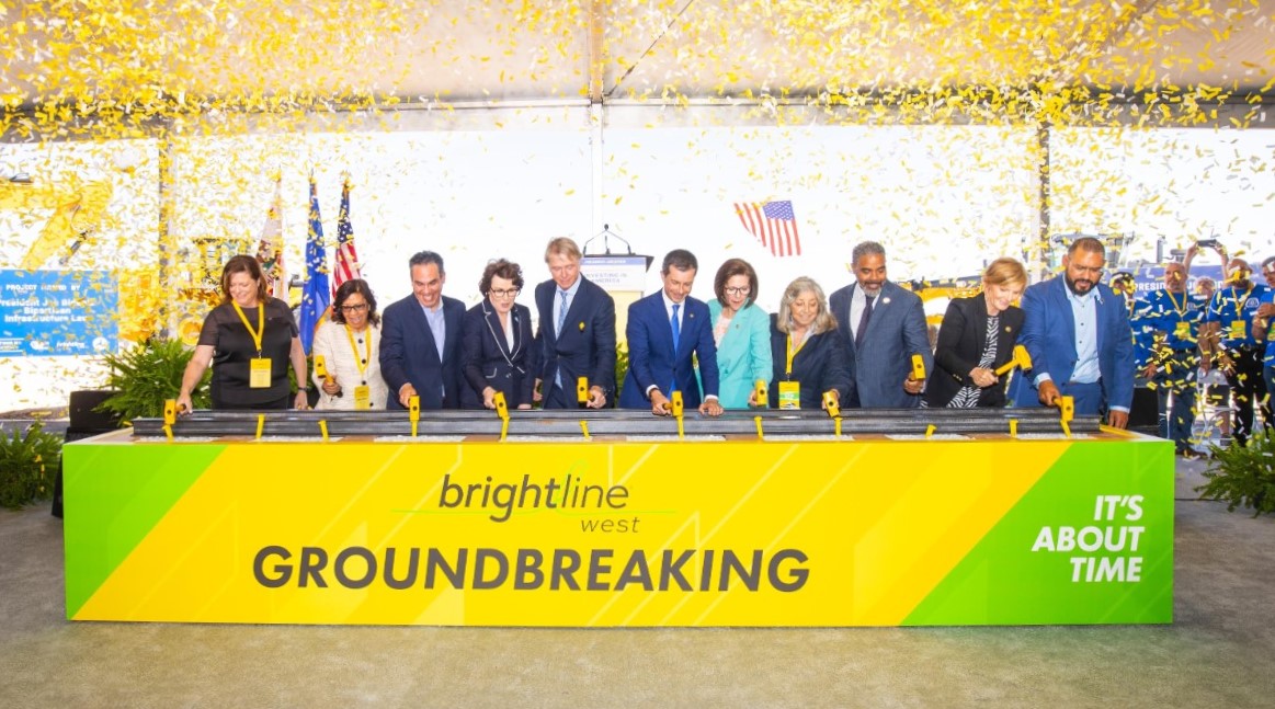 photo of Brightline West Breaks Ground on Vegas to SoCal High-Speed Rail image
