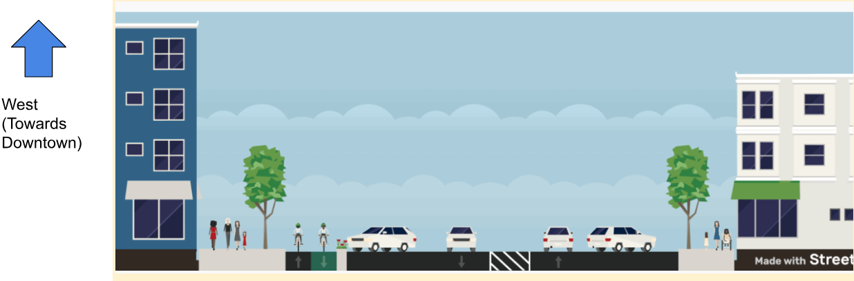 Alternative proposed traffic layout for Grand